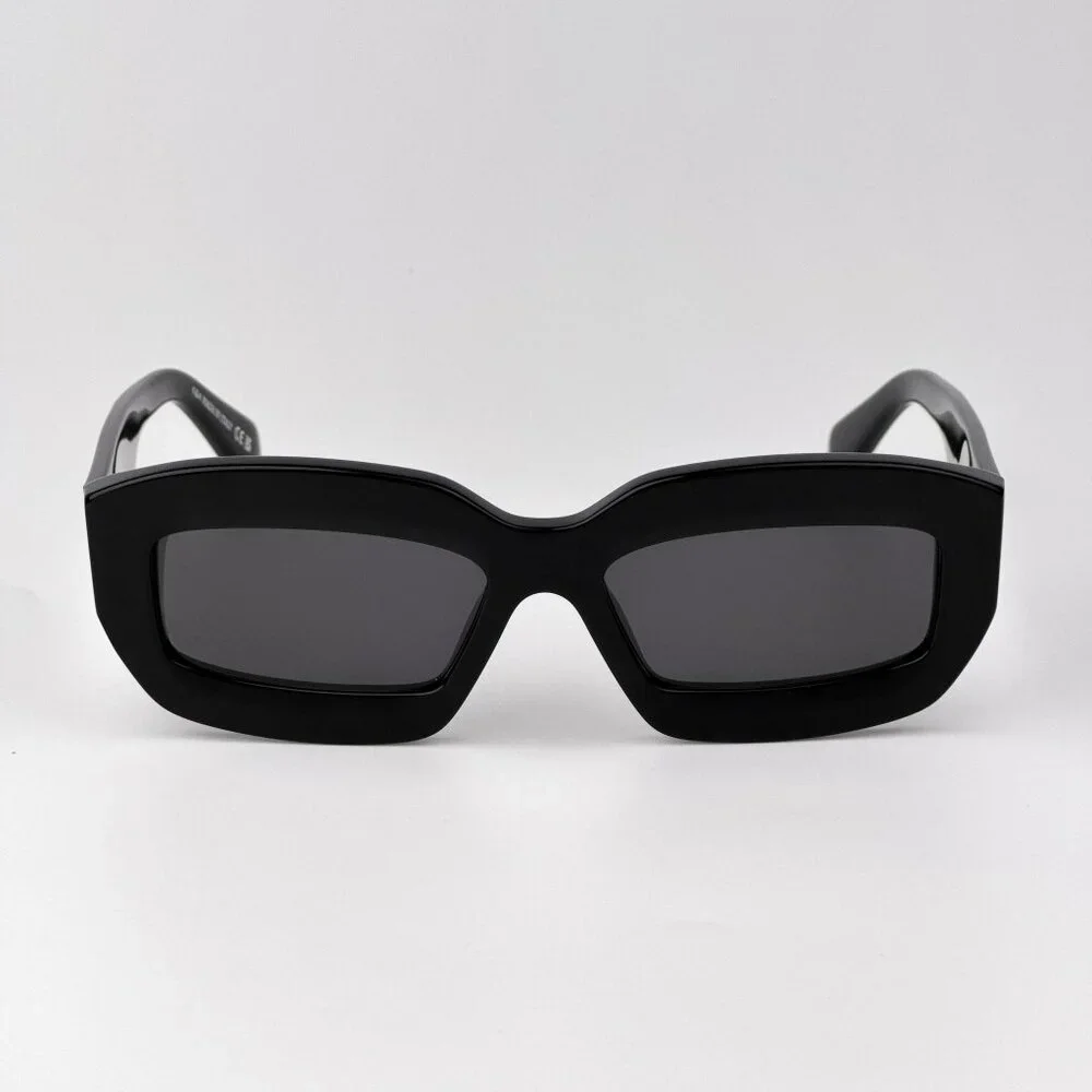Off-White CHARLOTTE Men Sunglasses Black Rectangle Frame I Model OERI138 1007